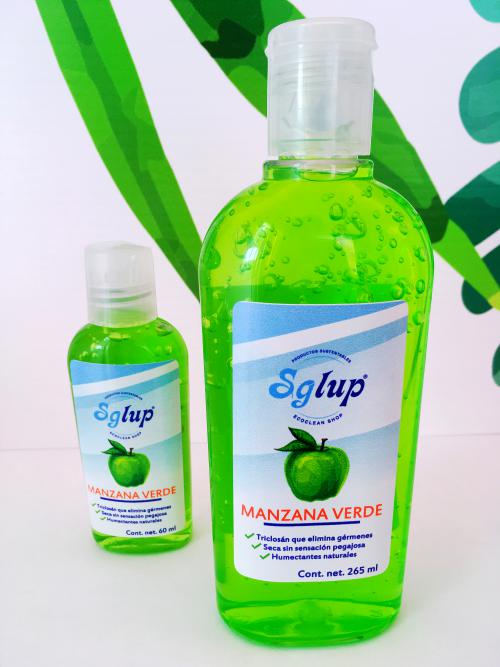 Imagen de Gel Antibacterial Manzana Verde Dos Presentaciones Imagen de Gel Antibacterial Manzana Verde Dos Presentaciones